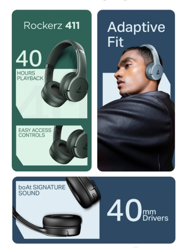 Boat Rockerz Headphone