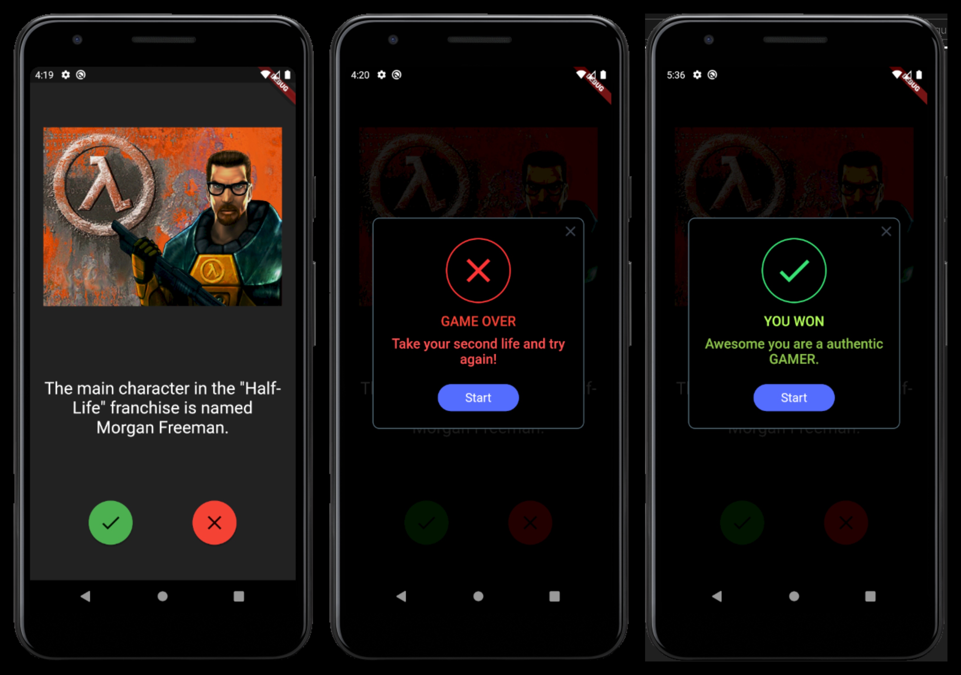 Github jackomo007 gamizz a flutter quizz game inspired by the