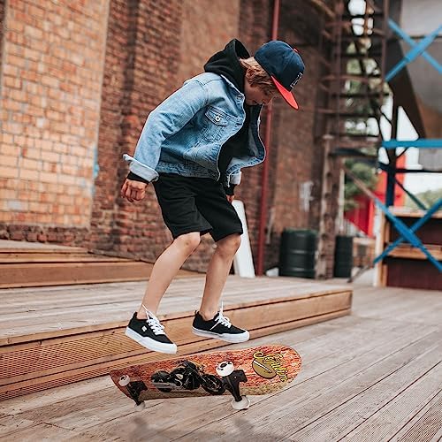 Vue 5 de Planche Skateboard Professionnelle Débutant