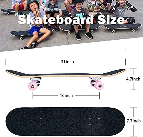 Vue 6 de Skateboard Bois Enfants Débutants