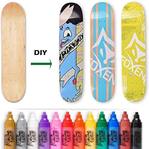 Vue 6 de Planches Skateboard Vierges Personnalisables