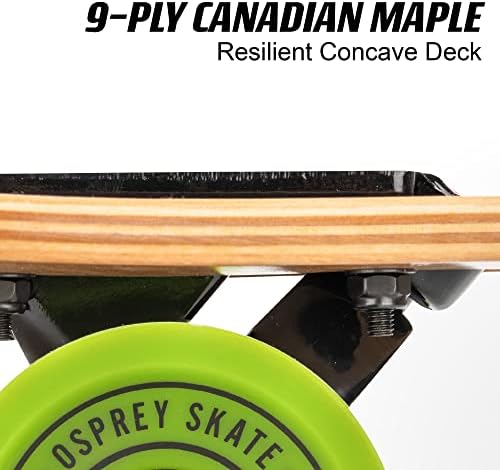 Vue 5 de Longboard Descente Confortable Durable