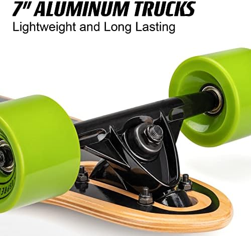 Vue 6 de Longboard Descente Confortable Durable