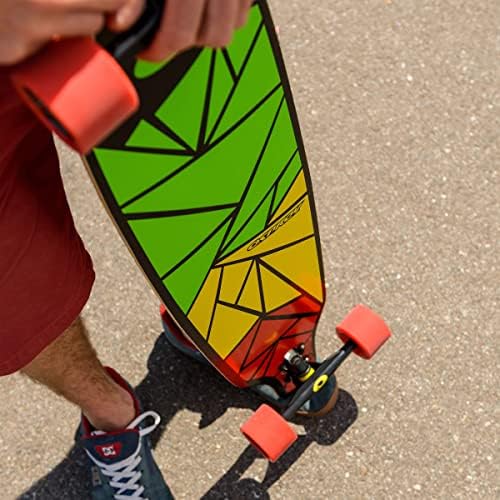 Vue 3 de Longboard Érable Débutant Multicolore