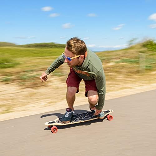 Vue 4 de Longboard Érable Débutant Multicolore