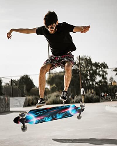 Vue 2 de Longboard Roulements Rapides Bois