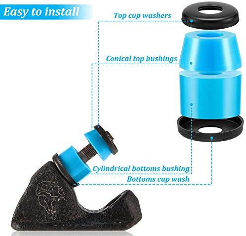 Vue 4 de Coussinets Skateboard Kit Complet