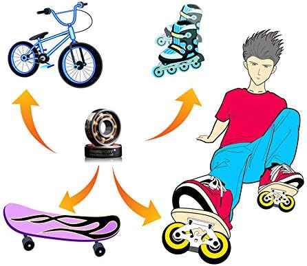 Vue 6 de Roulements Céramique Skateboard ABEC 9