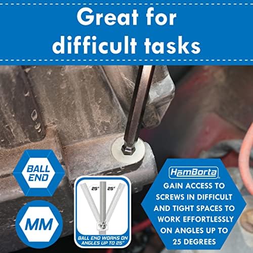 Vue 6 de Jeu Clés Allen Longues Métriques