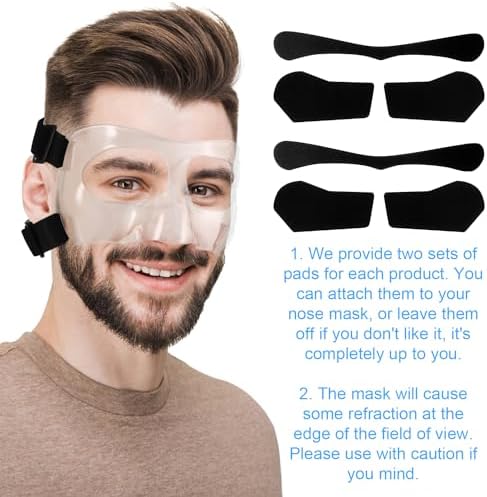 Vue 5 de Protège-nez Sportif Transparent Réglable