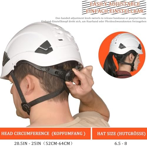 Vue 3 de Casque Sécurité Haute Résistance