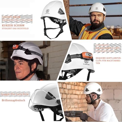 Vue 6 de Casque Sécurité Haute Résistance