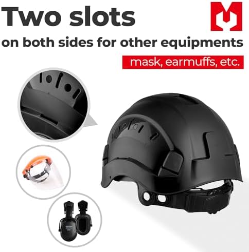 Vue 4 de Casque Sécurité Réglable Professionnel