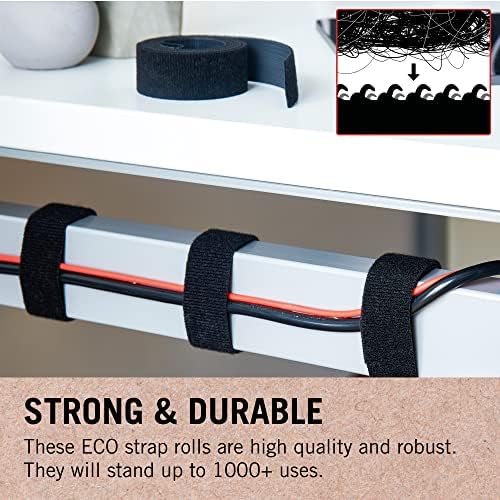 Vue 4 de Sangles Réutilisables Câbles Rangement