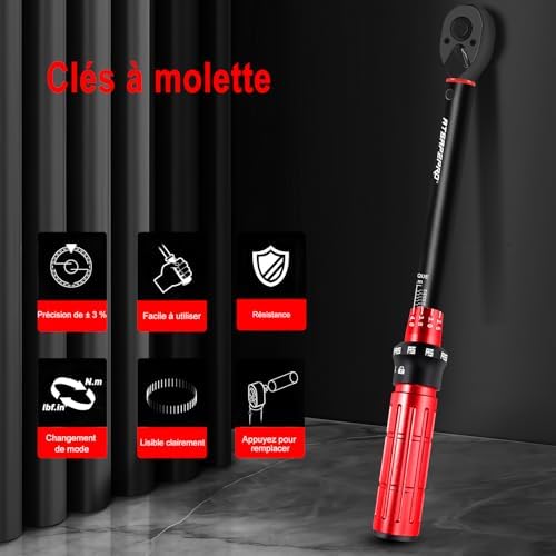 Vue 4 de Clé Dynamométrique Précision Professionnelle