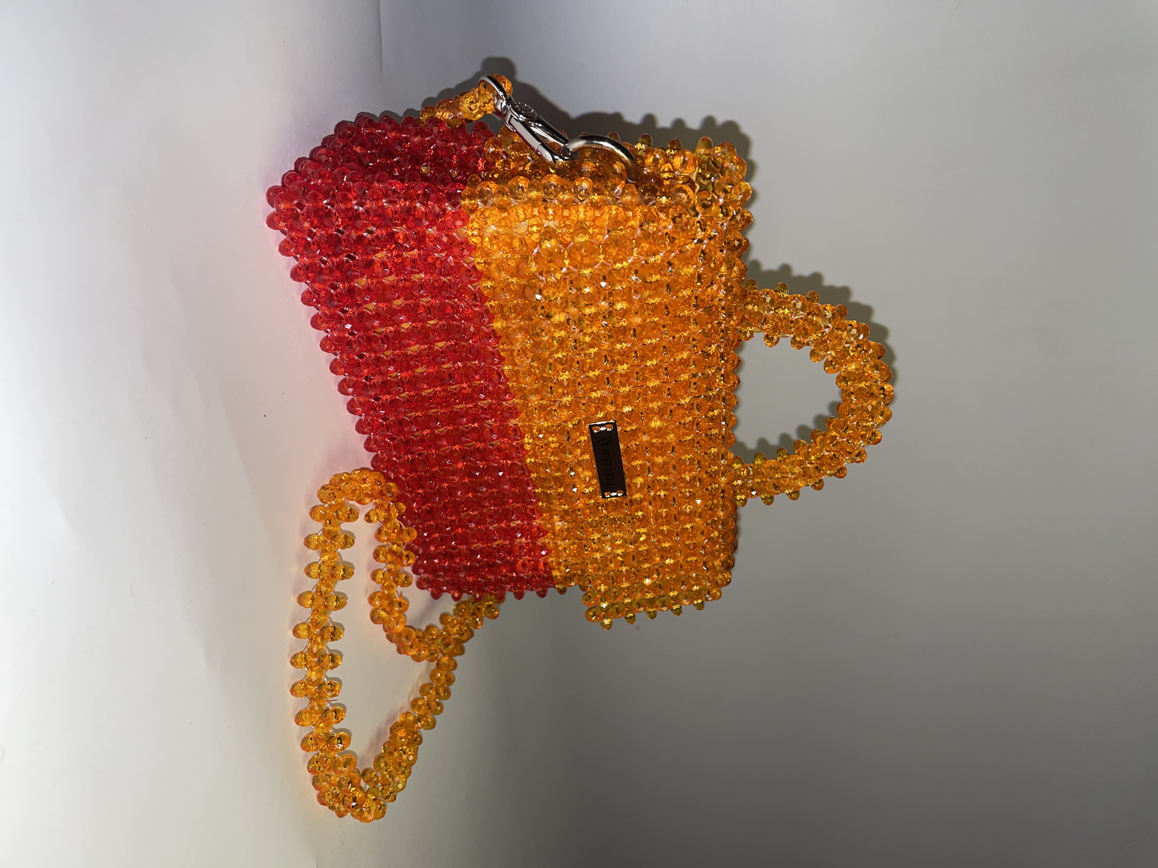Bag ELENA in orange and red 