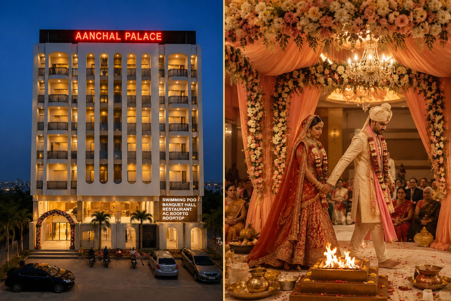 Wedding Venue in Jaipur Under 2 Lakhs — Aanchal Palace Hotel