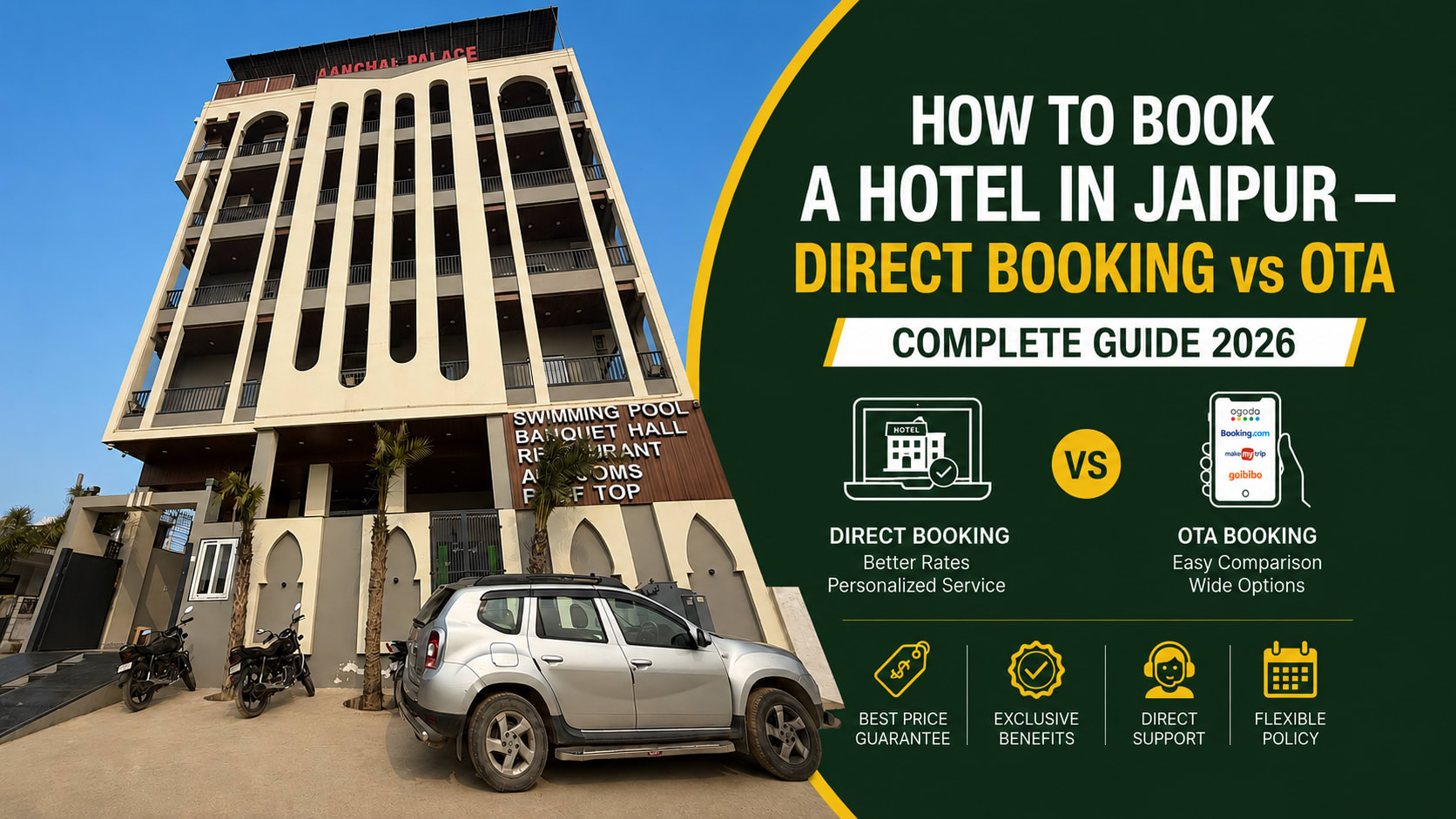 How to Book a Hotel in Jaipur — Direct Booking vs OTA Complete Guide 2026