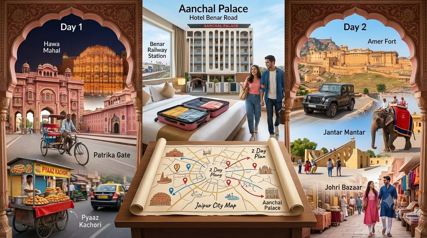 Jaipur 2 Day Weekend Trip Plan 2026 — Complete Itinerary with Hotel Stay