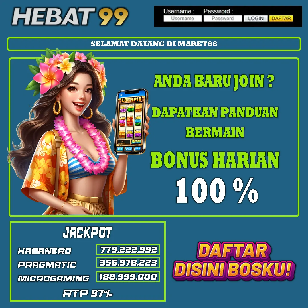 Tampilan Promosi Situs HEBAT99