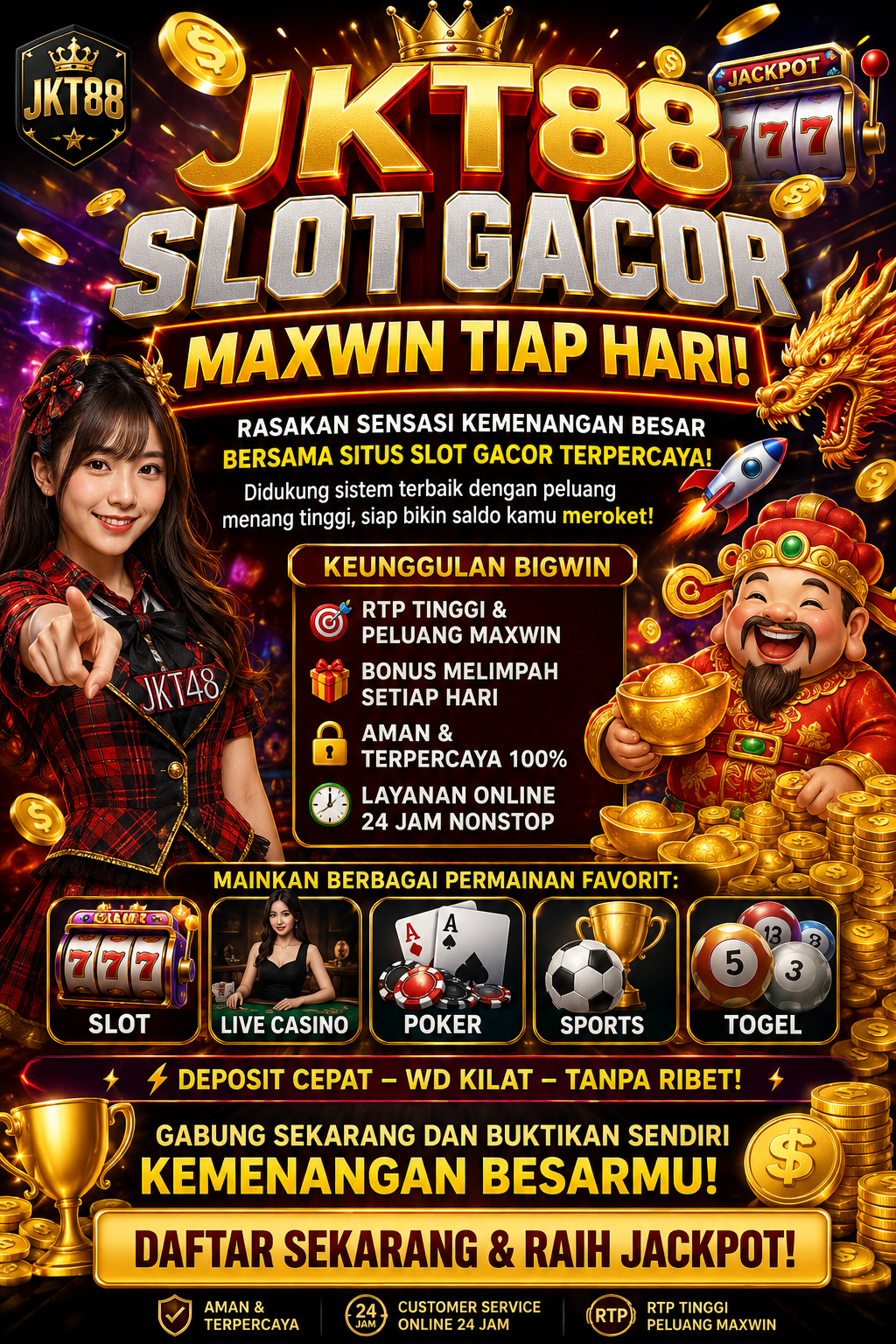 JKT88 Rekomendasi Slot Gacor Mudah Scatter Hari Ini
