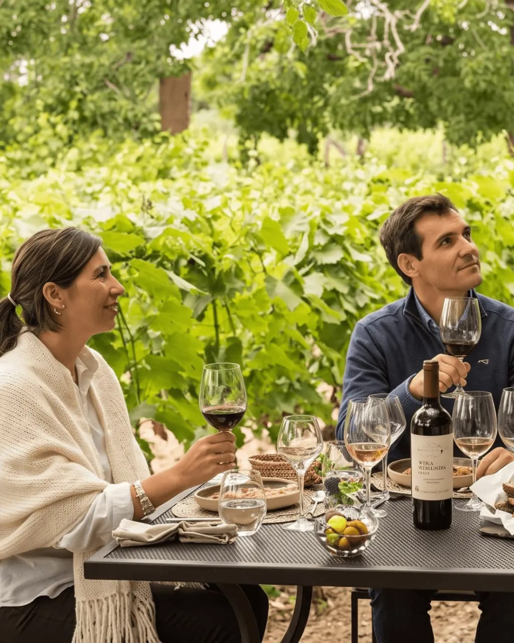 Tour bodega con almuerzo en mendoza capital de alta gama premium.