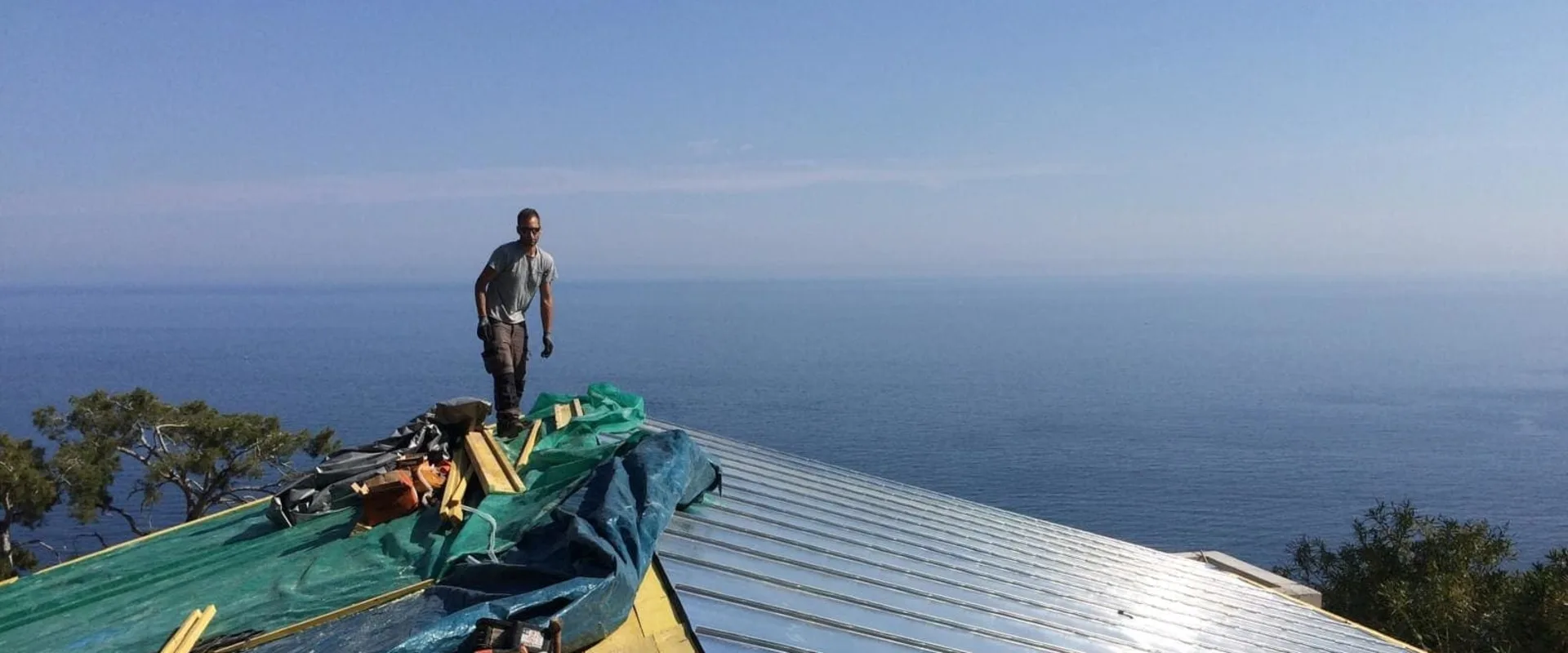 Chantier de zinguerie - Background CTA