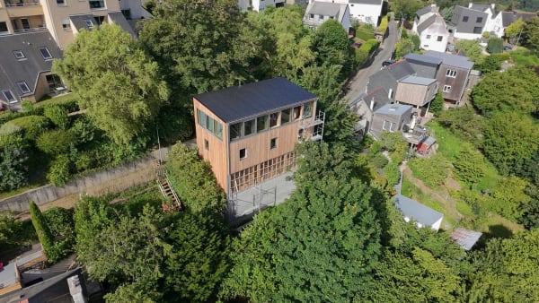 Maison passive ossature bois - Vue aérienne