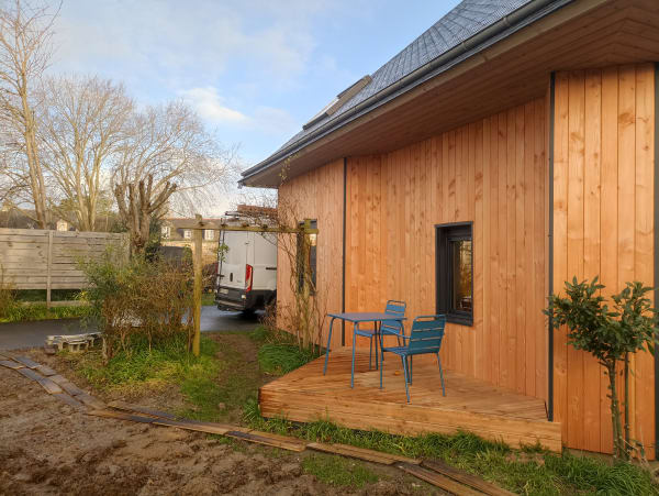 Bardage bois maison - Vue 1