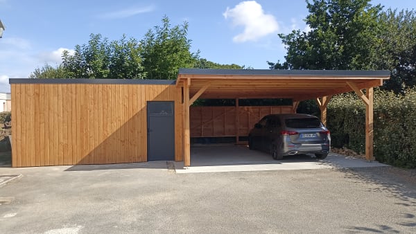 Ensemble garage carport - Vue 1