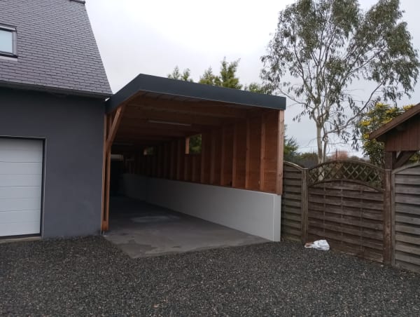 Carport bois - Vue 1