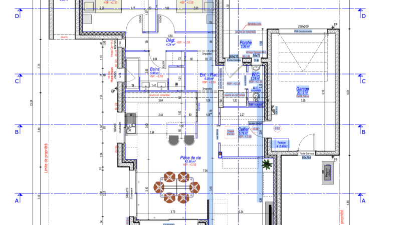 Plan Pavillon Contemporain Plain Pied - 125 m²