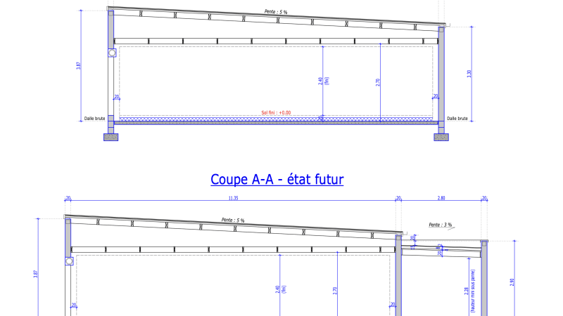 Plan Extension Lumineuse - 45 m²