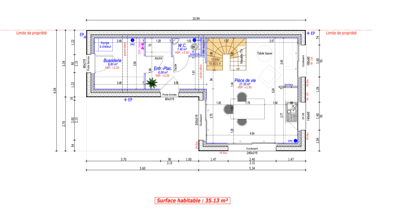 Plan Pavillon Contemporain 2 Étages - 180 m²