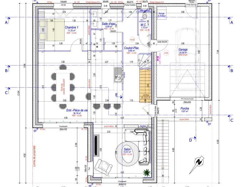 Plan Pavillon contemporain 1 étage - 120 m²