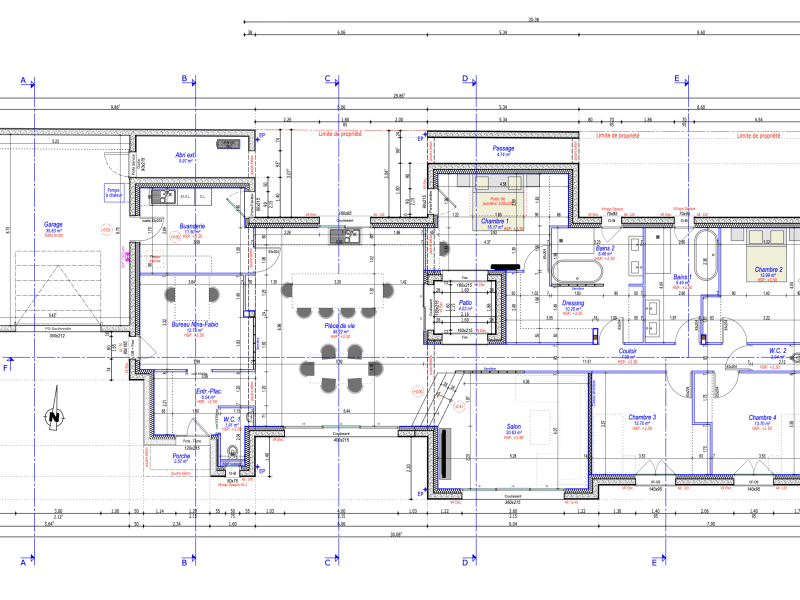 Plan Pavillon Contemporain Plain Pied - 225 m²