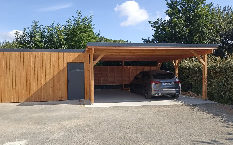 Carport Bois — Option Bois 22, Tréveneuc (22)