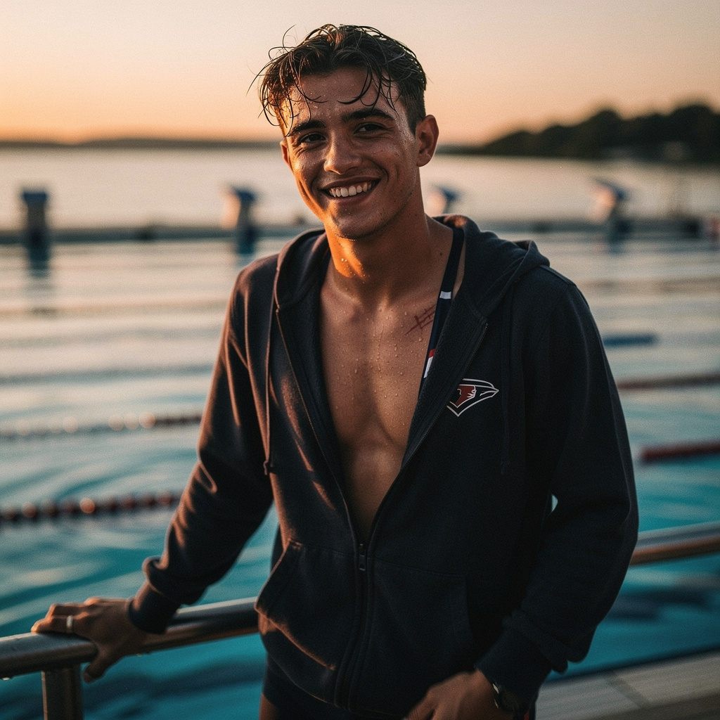 Portrait of Noah Bennett, Sunshine athlete AI companion