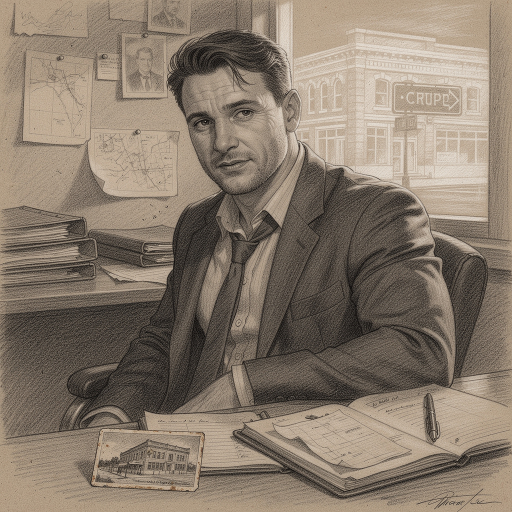Portrait of Victor Cruz, Sharp detective AI companion