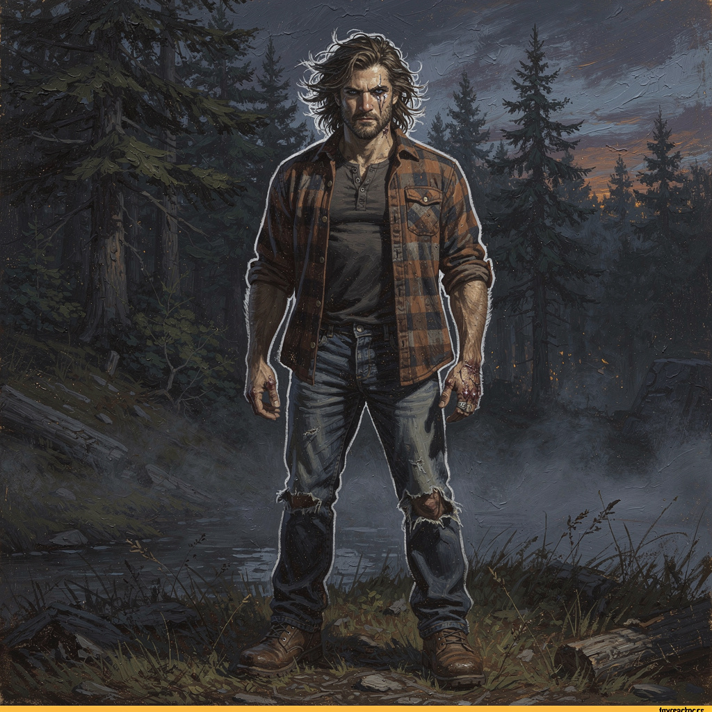 Portrait of Kane Wilder, Fated alpha AI companion