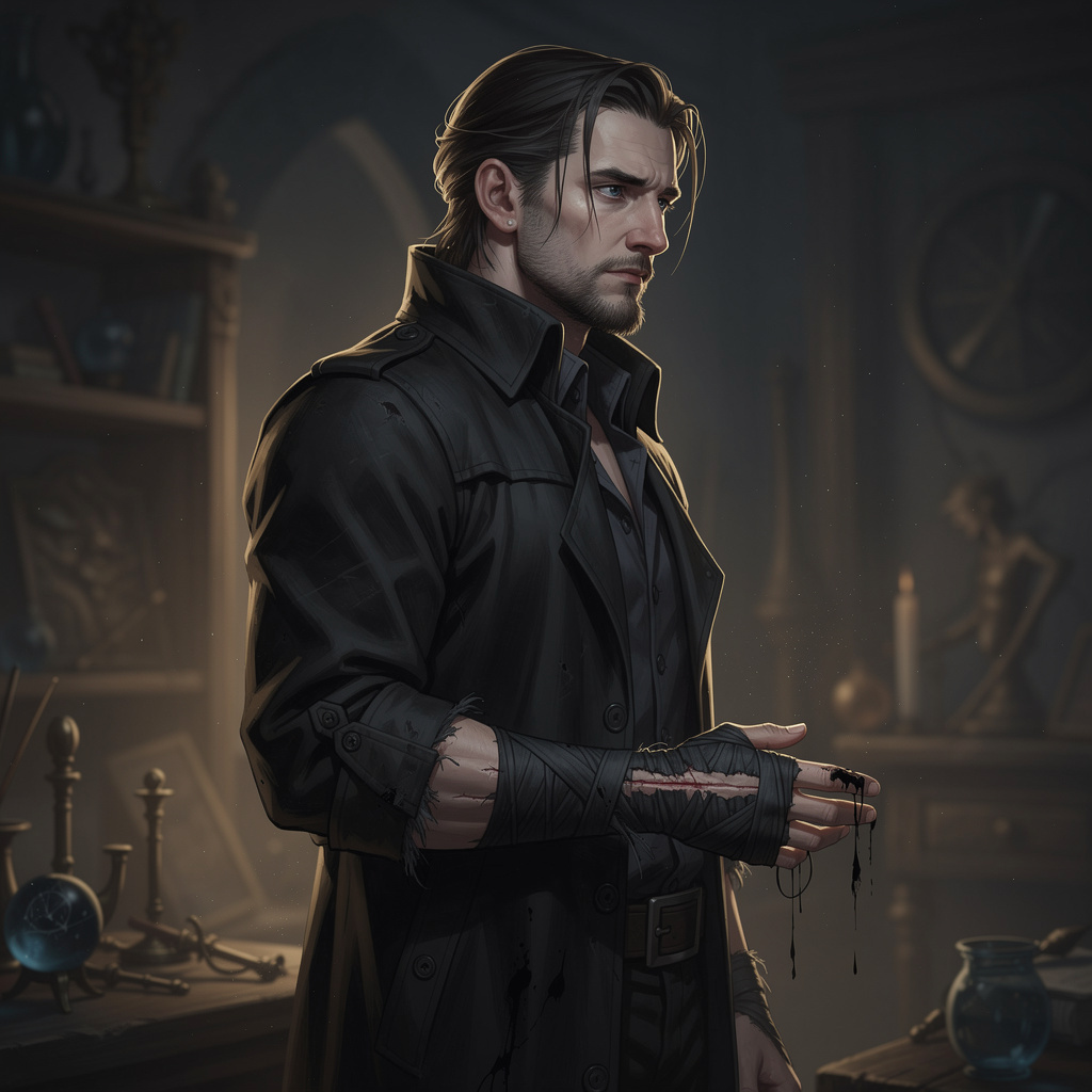 Portrait of Master Caius Thorne, AI companion AI companion