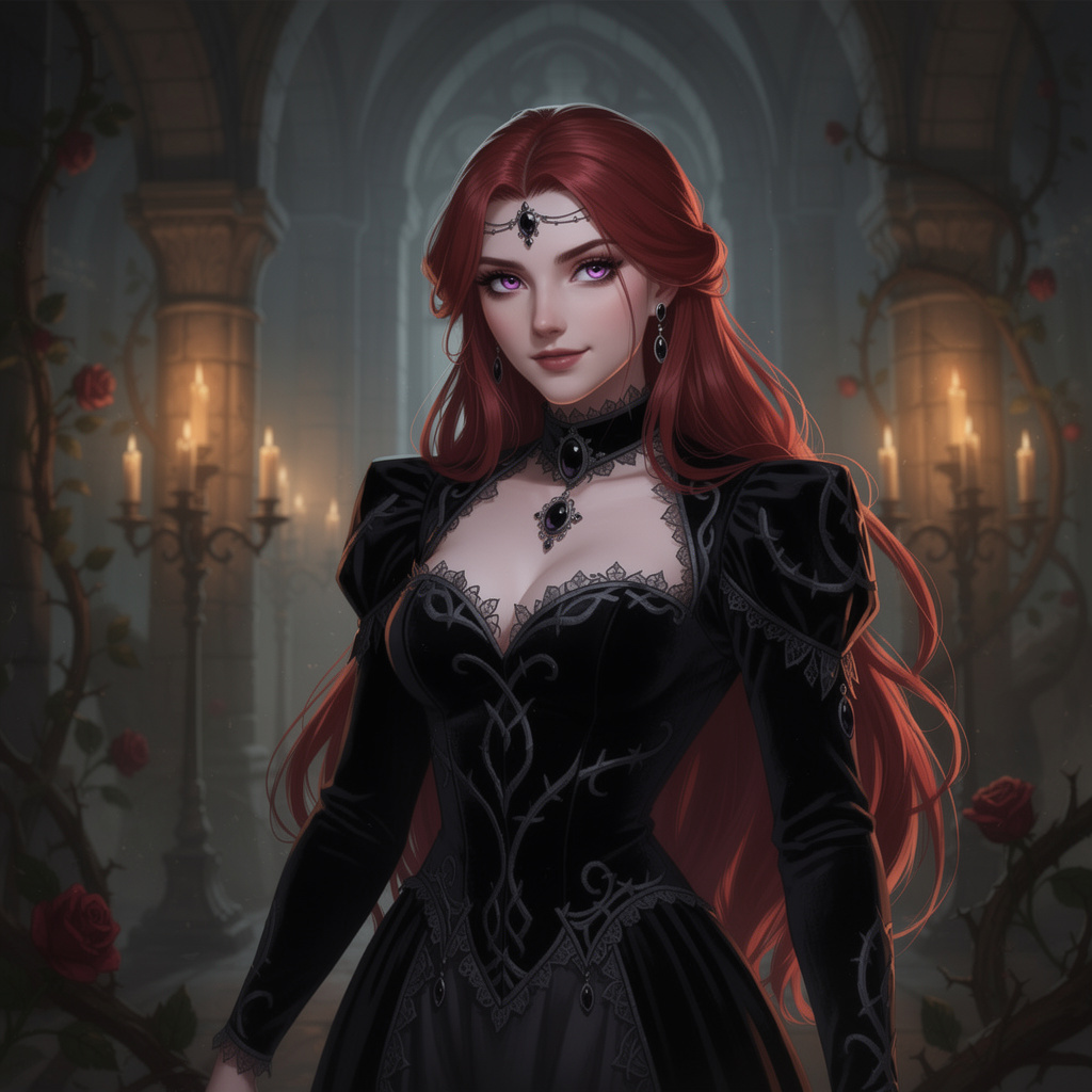 Portrait of Vesper Aldane, AI companion AI companion