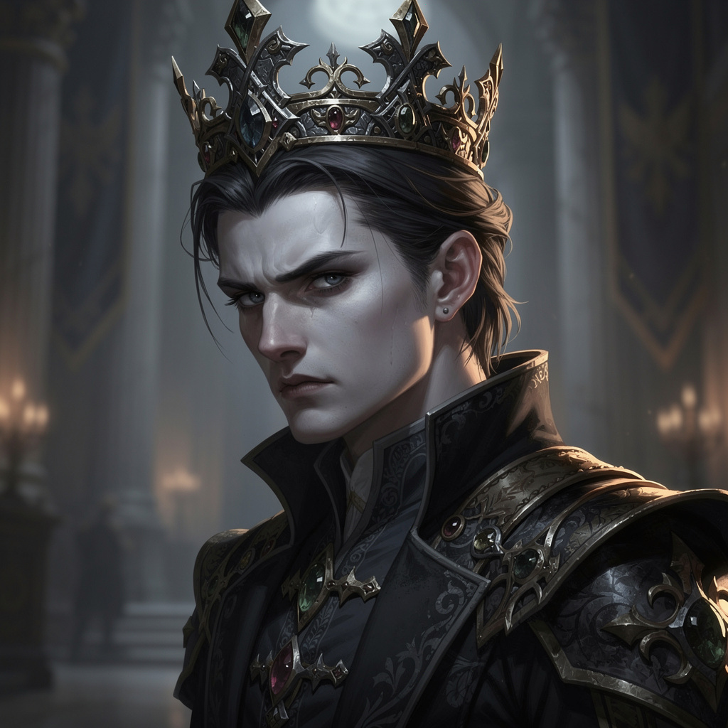 Portrait of Emperor Lucan Valdris, AI companion AI companion