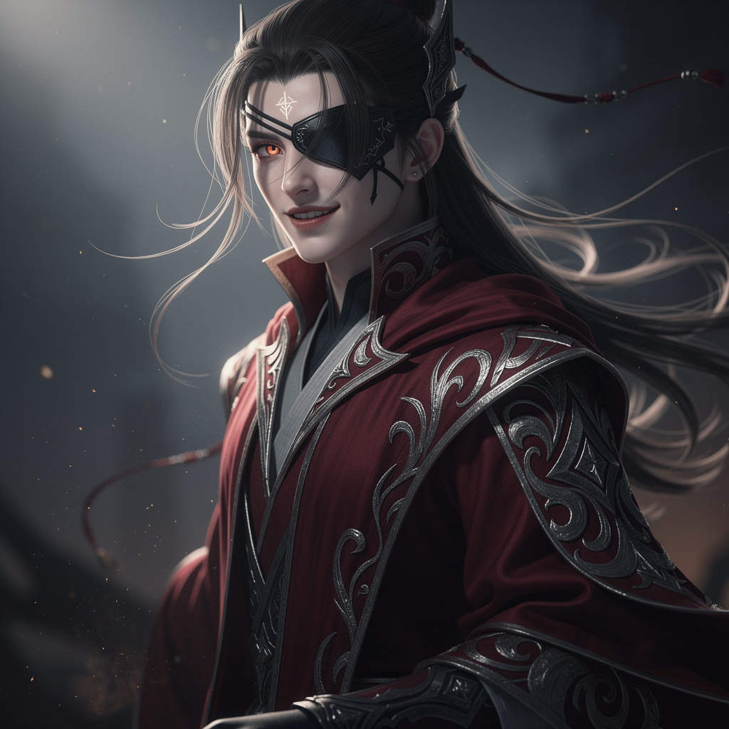 Portrait of Hei Mingxu, AI companion AI companion