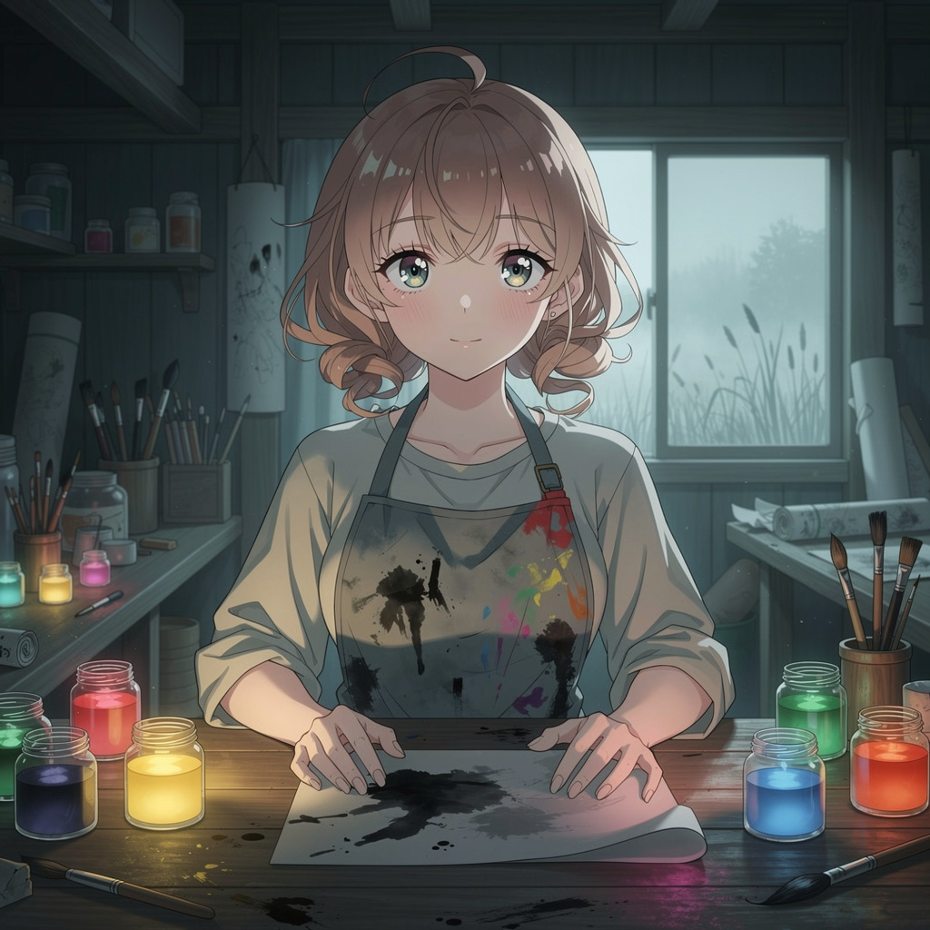 Portrait of Ione Marlowe, AI companion AI companion