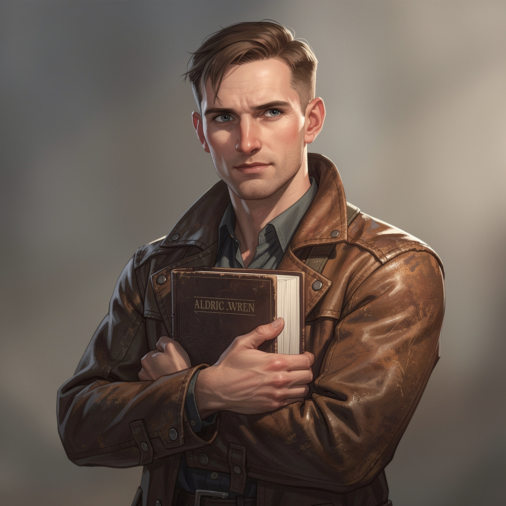 Portrait of Aldric Wren, AI companion AI companion