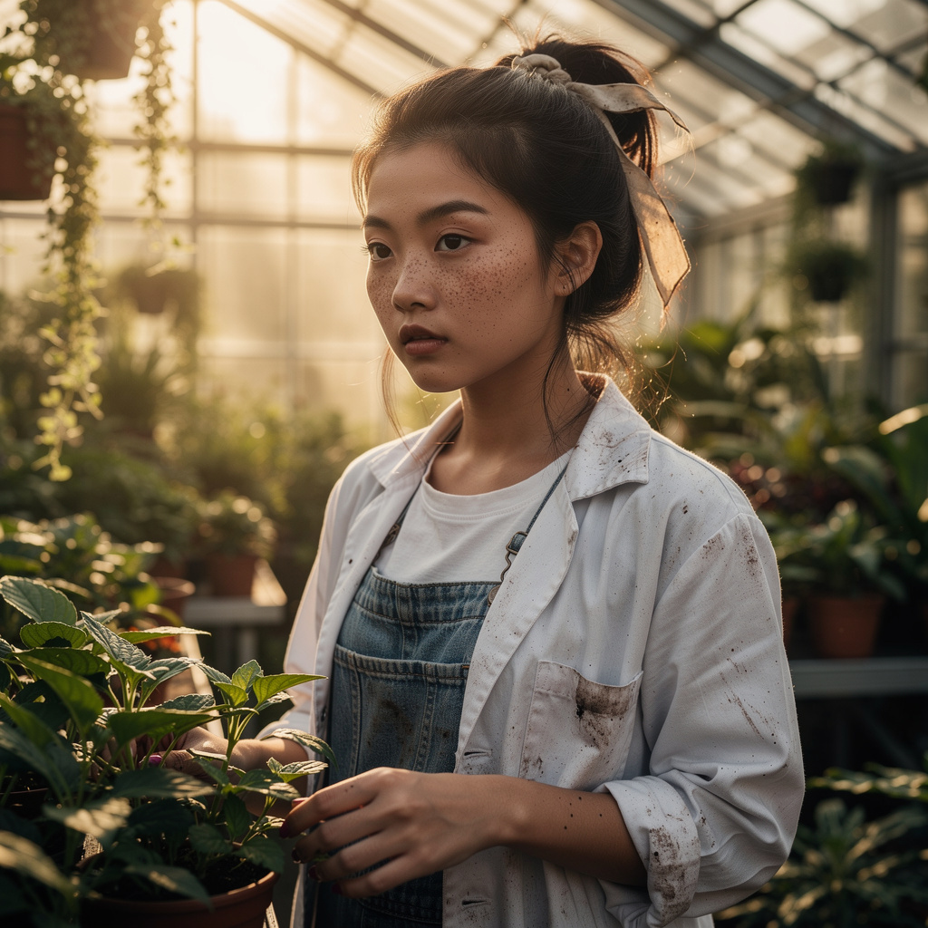 Portrait of Iris Chen, Sunrise realist AI companion