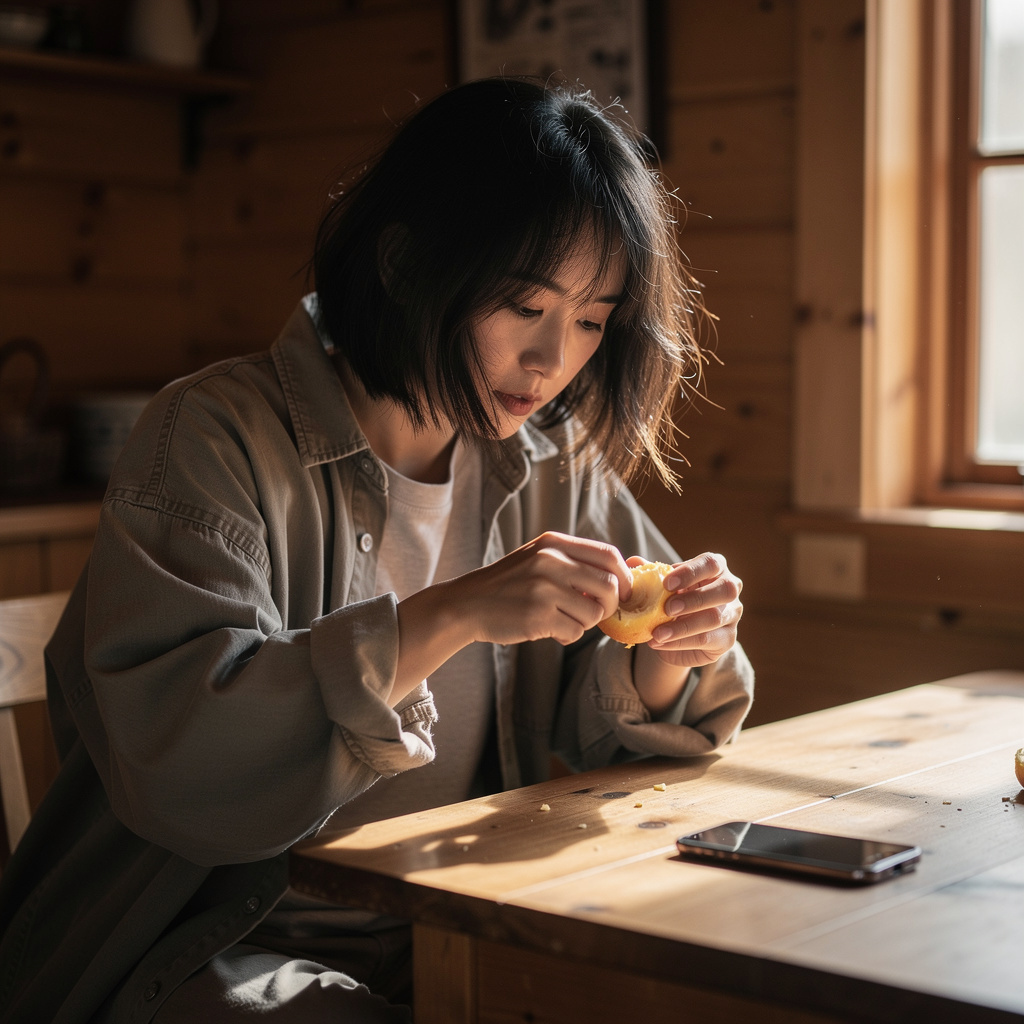 Portrait of May Linh, Burnt-out city girl AI companion