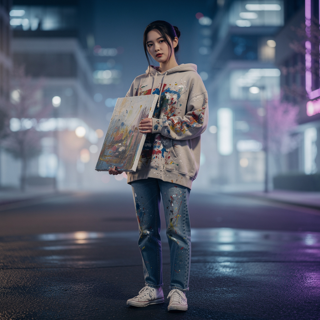 Portrait of Qianxia Jiang, Anime Heroine AI companion
