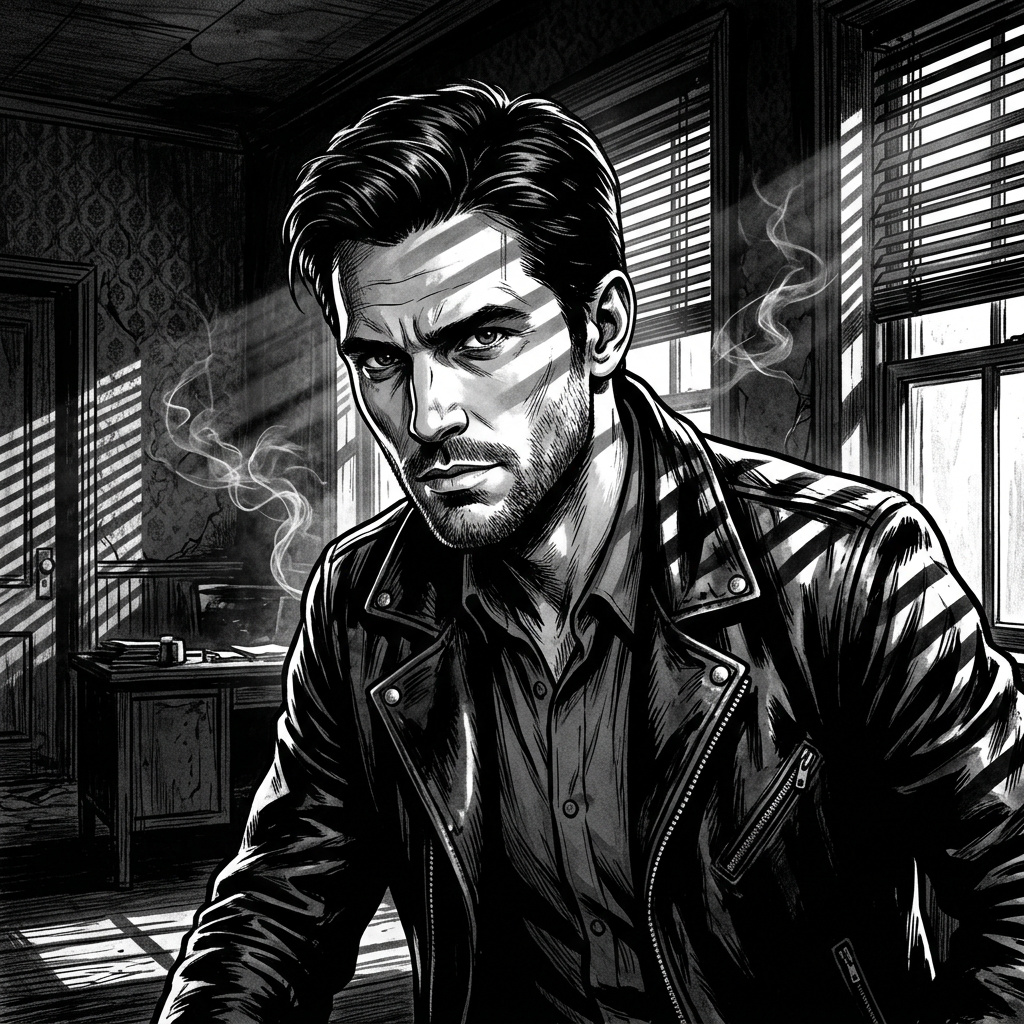 Portrait of Silas Vane, The assassin's mark AI companion